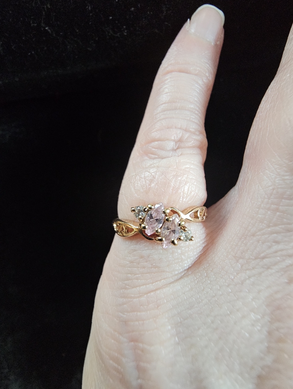 Vintage Gold Plated Rsc Ring Size 5 - Picture 3 of 7